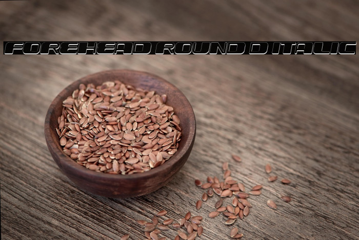 Forehead Round 3D Italic Example 2