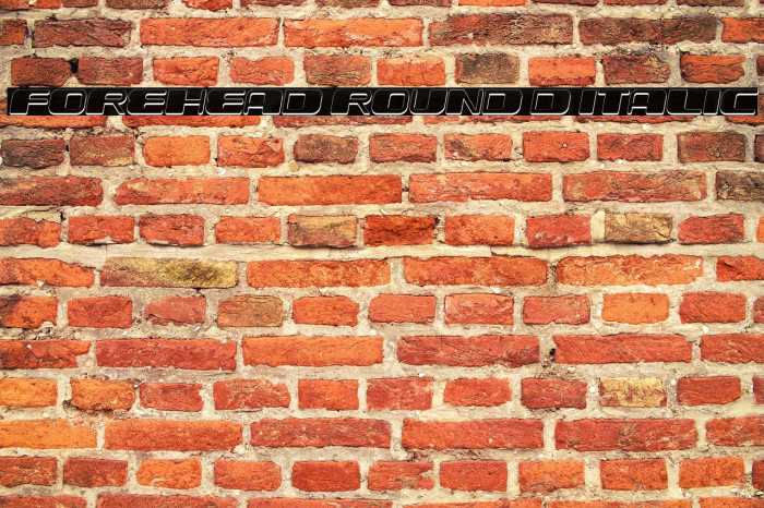 Forehead Round 3D Italic Example 3