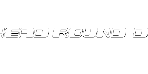 Forehead Round 3D Italic Logo