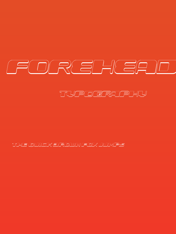 Forehead Round 3D Italic Poster