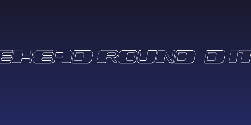Forehead Round 3D Italic Social Header