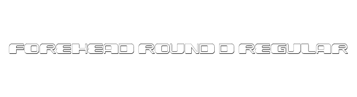Forehead Round 3D Regular  免费字体下载