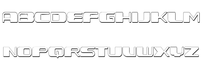 Forehead Round 3D Regular Font OTHER CHARS