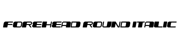 Forehead Round Italic  Frei Schriftart Herunterladen
