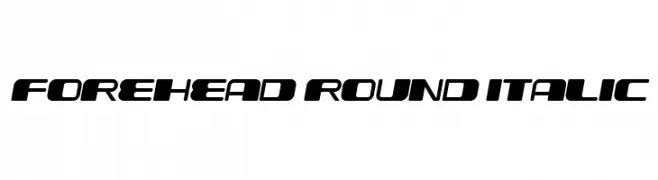 Forehead Round Italic  フリーフォントのダウンロード
