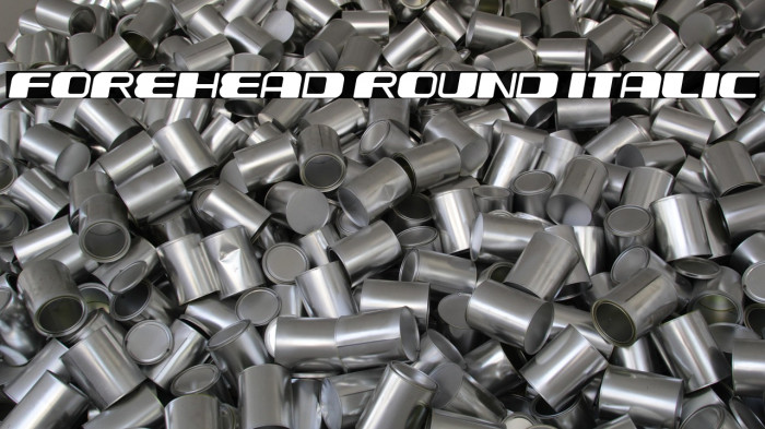 Forehead Round Italic Example 3