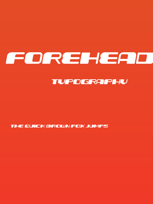 Forehead Round Italic Poster