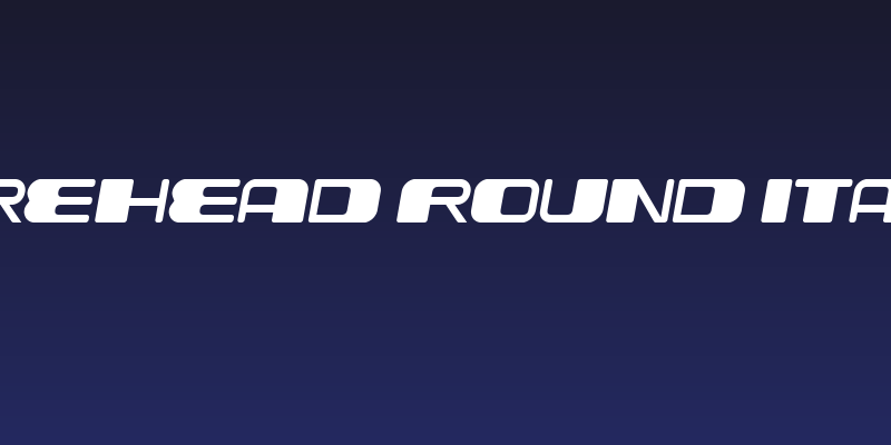 Forehead Round Italic Social Header