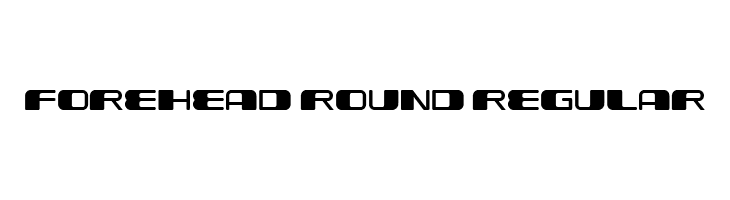 Forehead Round Regular  Frei Schriftart Herunterladen