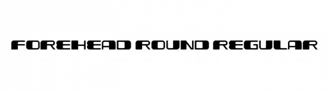 Forehead Round Regular  フリーフォントのダウンロード