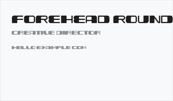 Forehead Round Regular Business Card