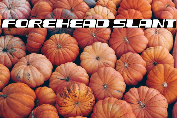 Forehead Slant Example 1