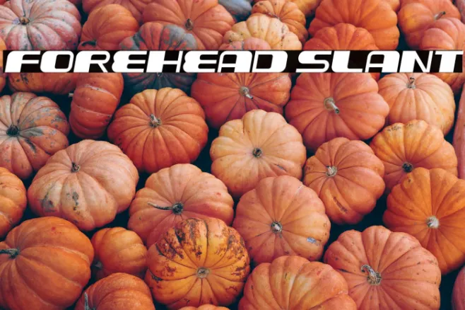 Forehead Slant Example 1