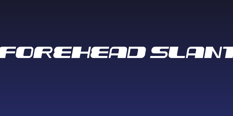 Forehead Slant Social Header