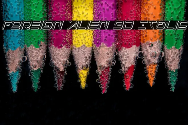 Foreign Alien 3D Italic Example 1