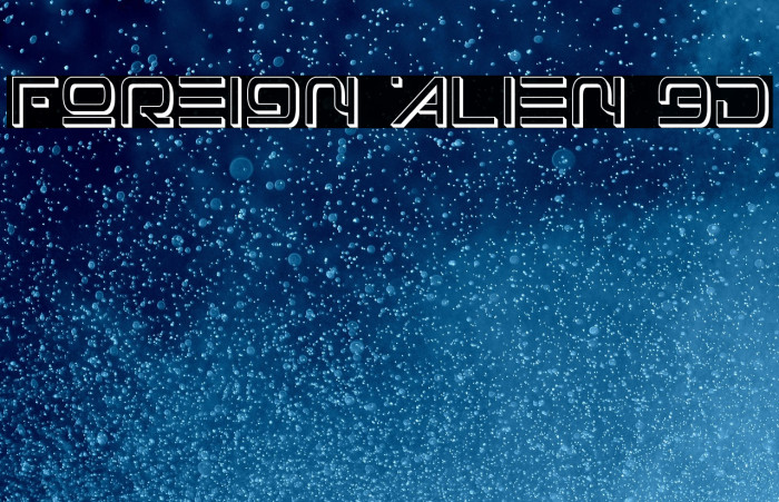 Foreign Alien 3D Example 1