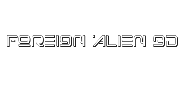Foreign Alien 3D Logo