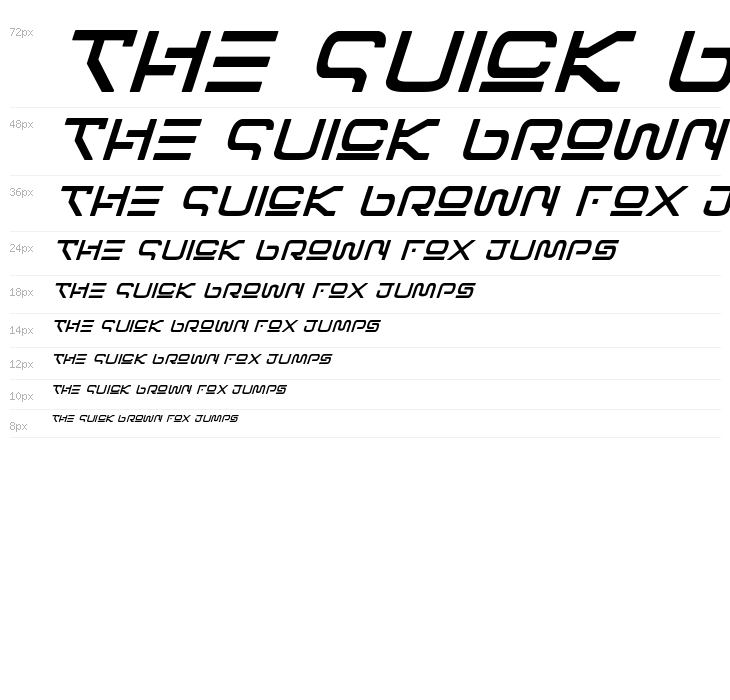 Foreign Alien Bold Italic Waterfall