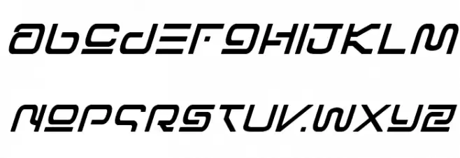 Foreign Alien Bold Italic Fuentes MINÚSCULAS