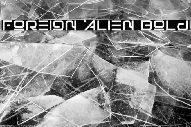 Foreign Alien Bold Font examples