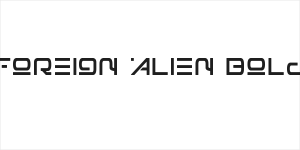 Foreign Alien Bold Logo