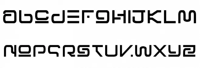 Foreign Alien Bold Шрифта строчной