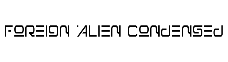 Foreign Alien Condensed  baixar fontes gratis
