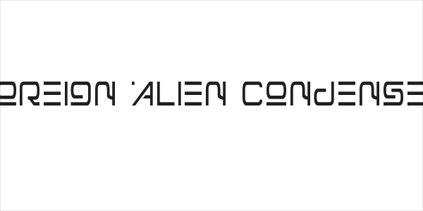 Foreign Alien Condensed Logo