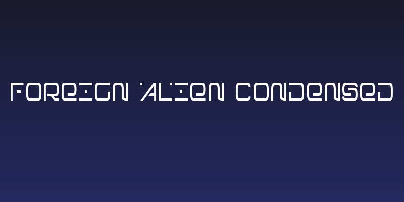 Foreign Alien Condensed Social Header