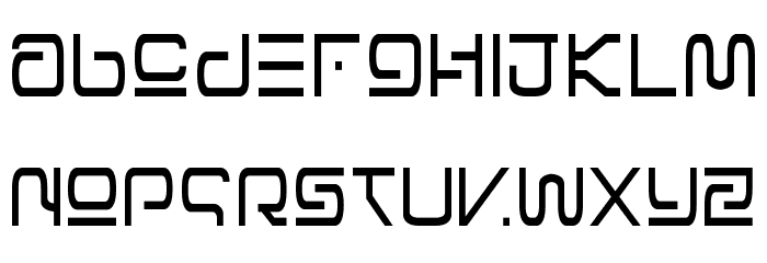 Foreign Alien Condensed Font LOWERCASE