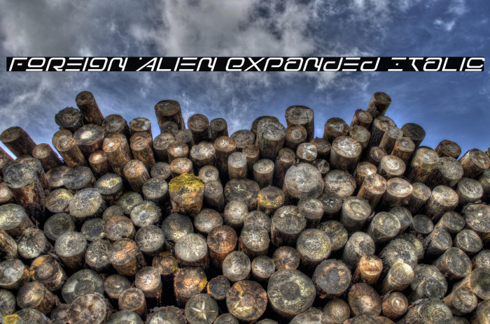 Foreign Alien Expanded Italic Example 3