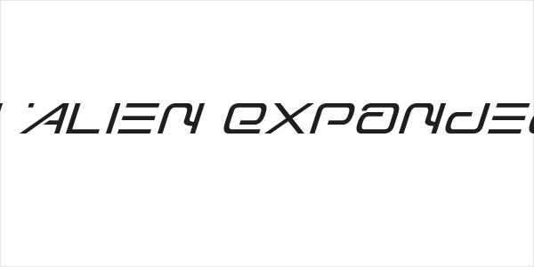 Foreign Alien Expanded Italic Logo