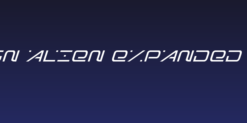 Foreign Alien Expanded Italic Social Header