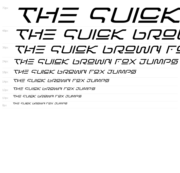 Foreign Alien Expanded Italic Waterfall