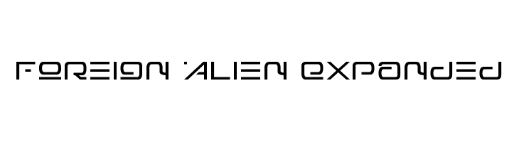 Foreign Alien Expanded  Free Fonts Download