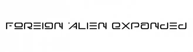 Foreign Alien Expanded  Fuentes Gratis Descargar