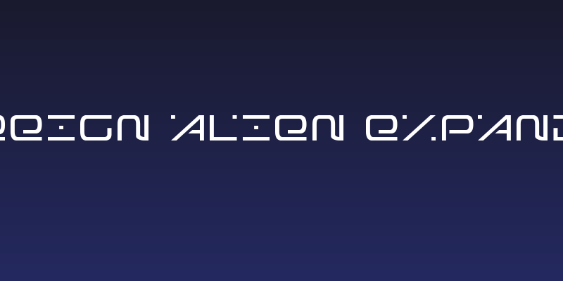 Foreign Alien Expanded Social Header
