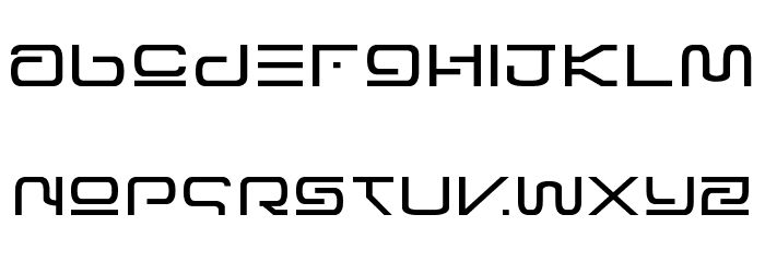 Foreign Alien Expanded Font LOWERCASE