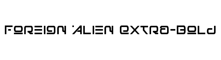 Foreign Alien Extra-Bold  नि: शुल्क फ़ॉन्ट्स डाउनलोड