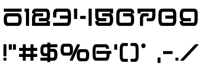 Foreign Alien Extra-Bold Font OTHER CHARS