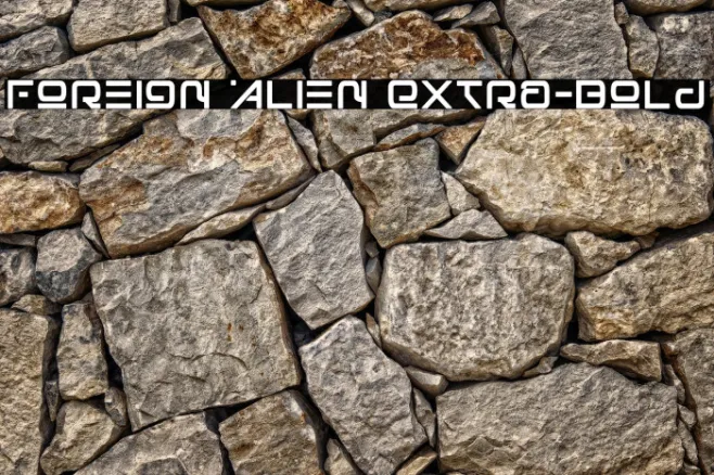 Foreign Alien Extra-Bold Example 3