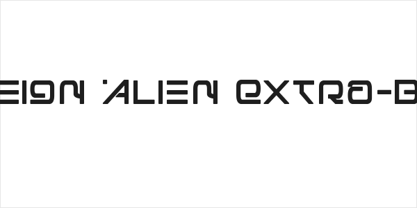 Foreign Alien Extra-Bold Logo