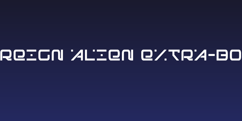 Foreign Alien Extra-Bold Social Header