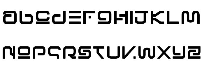 Foreign Alien Extra-Bold Font LOWERCASE