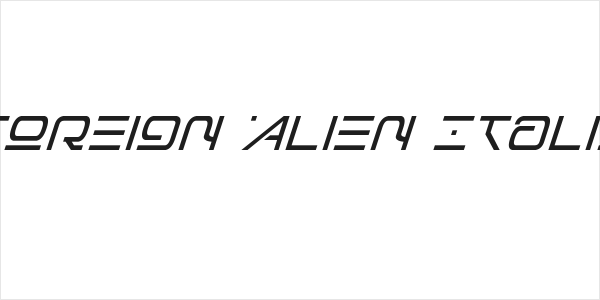 Foreign Alien Italic Logo