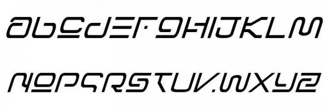 Foreign Alien Italic خط أحرف صغيرة