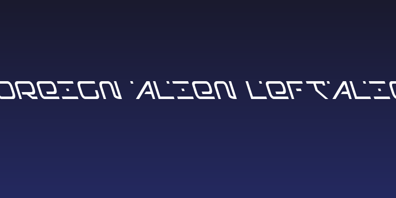 Foreign Alien Leftalic Social Header