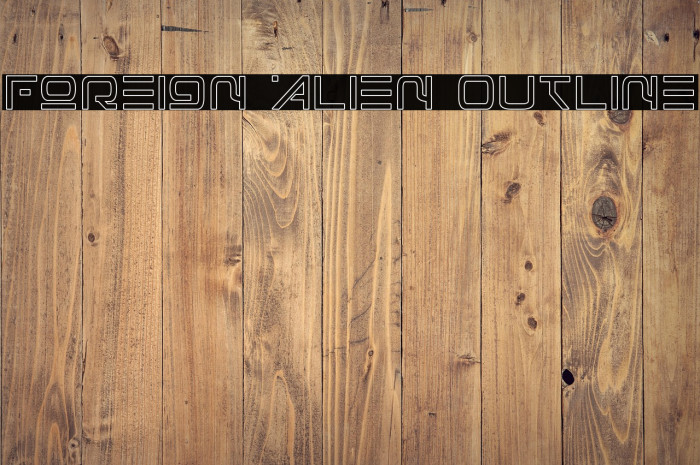 Foreign Alien Outline Example 1