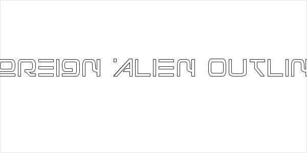 Foreign Alien Outline Logo