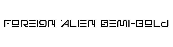 Foreign Alien Semi-Bold  Frei Schriftart Herunterladen